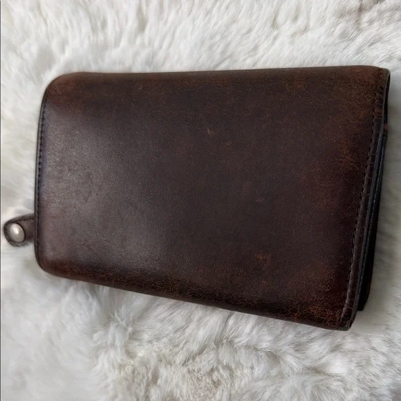 Vintage Y2K Coach Mahogany Brown Leather Billfold Wallet - Picture 5 of 17